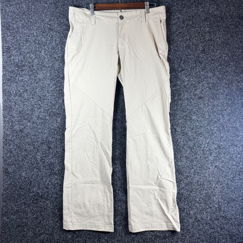 Columbia Omni-Shield Hiking Pants Womens 12 Regular Tan Beige Stretch Outdoor